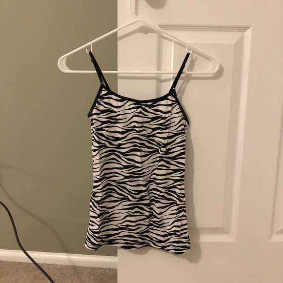 Ambiance Tops - Zebra print cami